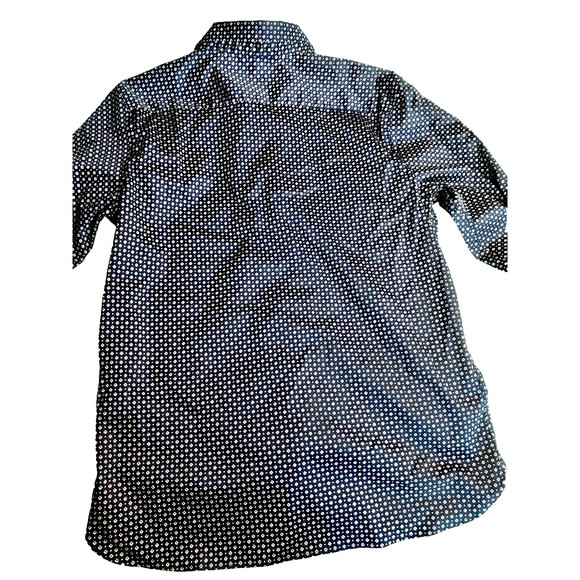 Mens DENIM & FLOWER RICKY SINGH Black White Shirt Size L, Large Button Down VGC - Picture 8 of 9